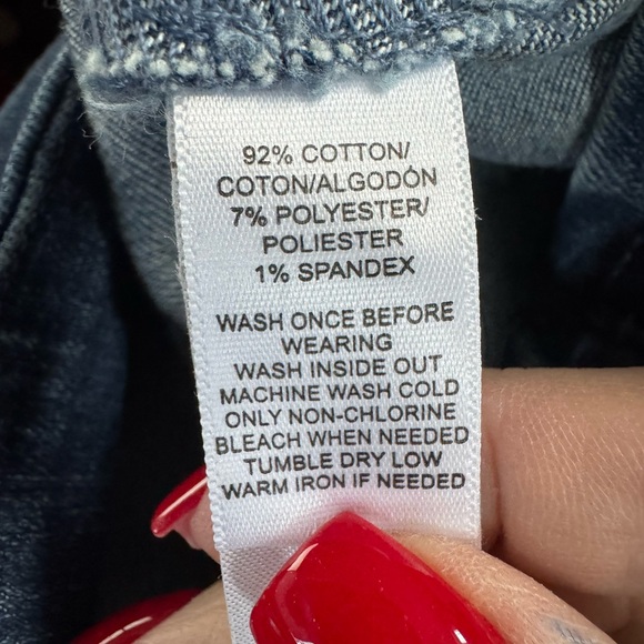 Ann Taylor LOFT Cargo Pockets Denim Skirt in Summit Blue Wash‎ Size 27/4 NWT - Picture 7 of 8